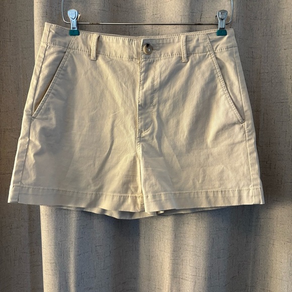 Loft The Washed Twill Short. Size 6. Cream. 4 pockets. - Picture 1 of 5